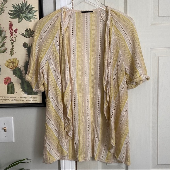 Elie Tahari Linen Open Front Cardigan‎ - Picture 1 of 5